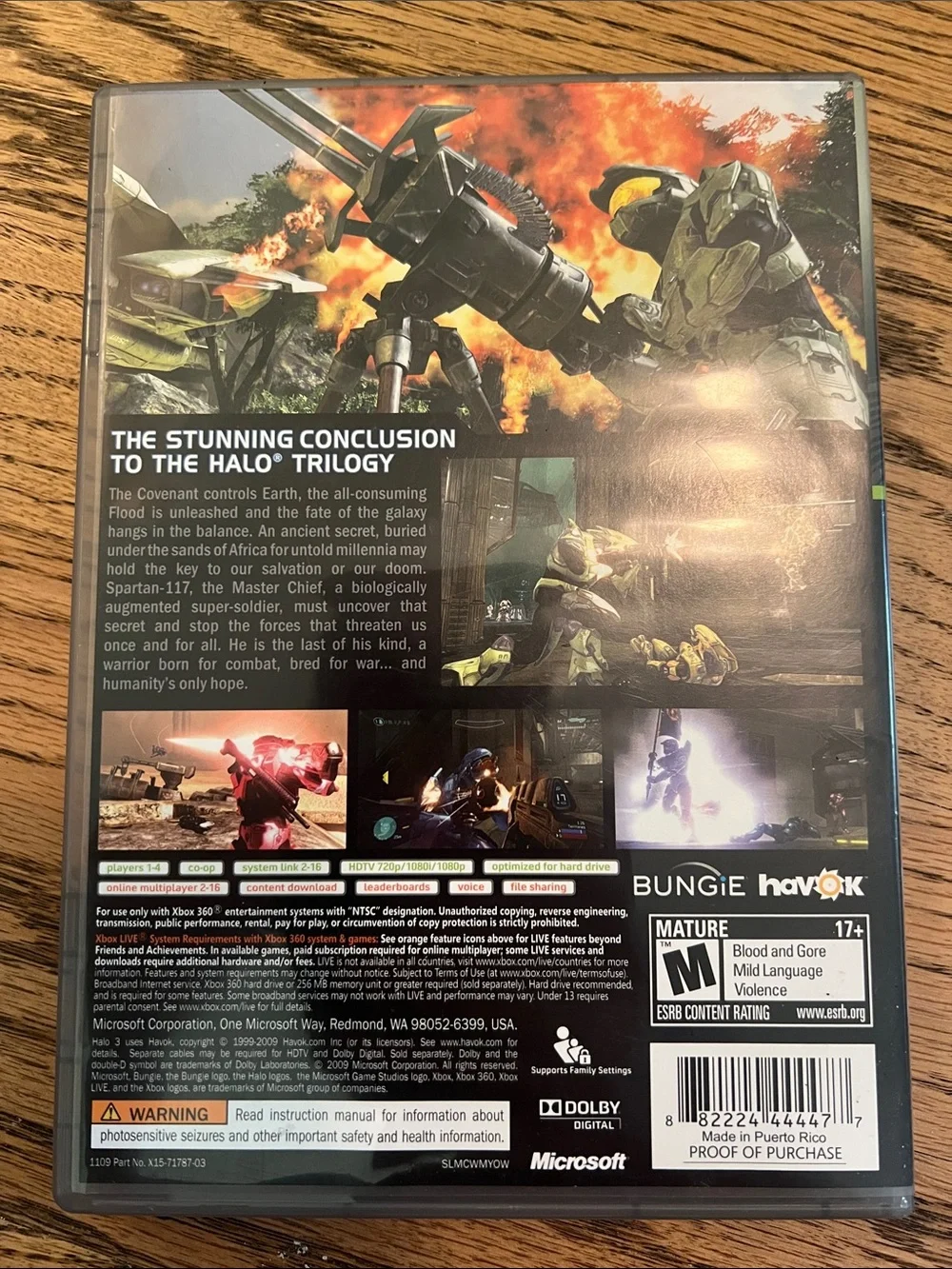 Microsoft Xbox 360 Halo 3 - Black, Green, Orange